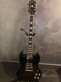 Epiphone SG modern figured trans black fade