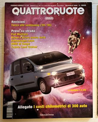 QUATTRORUOTE 518 1998 FIAT MULTIPLA MINI POLO BMW
