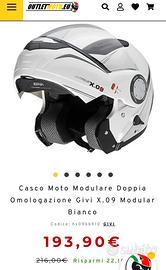 2 caschi moto GIVI MPS X 09 Modulari