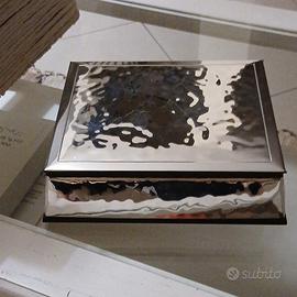 Portagioielli in argento laminato 