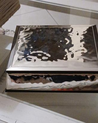 Portagioielli in argento laminato 