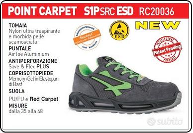 scarpe antinfortunistiche upower point carpet s1p 