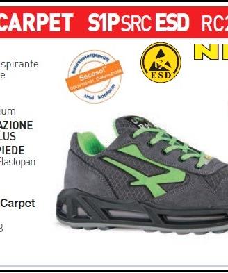 scarpe antinfortunistiche upower point carpet s1p 