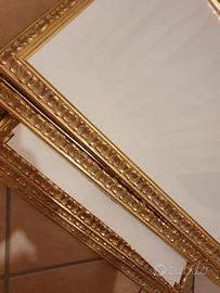Cornici in legno foglia oro 30x40 con vetro