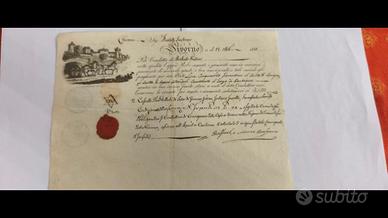 Originale Polizza mercantile dell'11/02/1818