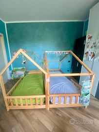 Letto a casetta montessori