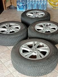 CERCHI IN LEGA + GOMME INVERNALI 215/70 R16