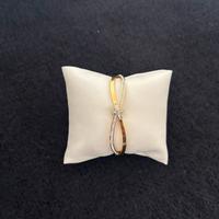 Anello oro con cristalli - Stile minimal chic