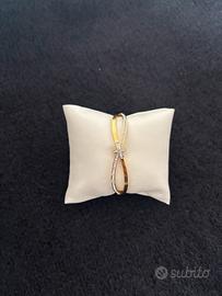 Anello oro con cristalli - Stile minimal chic