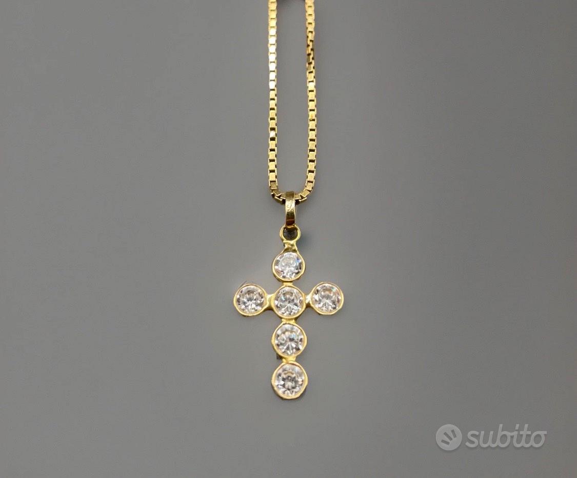 Collana Donna Con Croce In Oro 14k: Catenina Delicata E Ciondolo Minimal