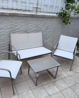 Set Salottino da esterno 4+1
