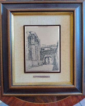 Quadro con lastra d'argento 