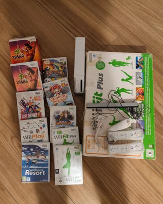 Nintendo wii+giochi+balance board