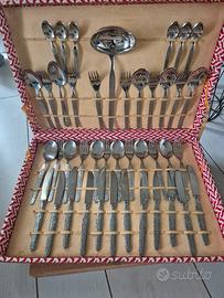 Servizio Posate Vintage Inox 41 Pezzi e valigetta