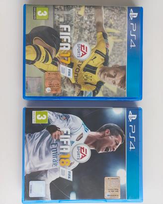FIFA17 e FIFA18 per PS4