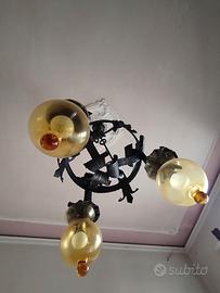 Lampadari d’epoca in ferro battuto artigianali 