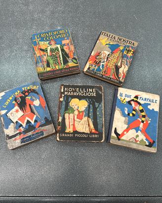Lotto 5 piccoli libri del 1934