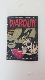 Albo diabolik originale n.7 anno xix 120 carati ma