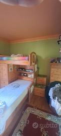 letto a castello in legno massello