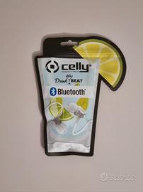 Auricolari Bluetooth Celly "Drink Beat" - Nuovi