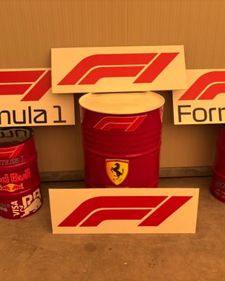 Fusti e polionda con stile F1