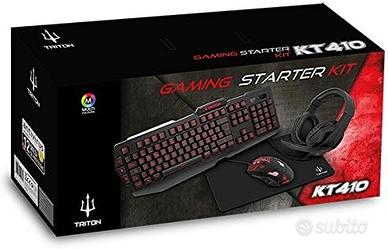 Gaming Kit Triton KT410 Tastiera Mouse Cuffie Pad