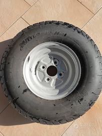 Ruota gomma 145/80 10 145/10 carrello rimorchio 