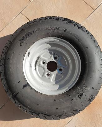 Ruota gomma 145/80 10 145/10 carrello rimorchio 