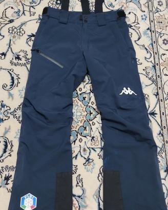 Pantalone sci uomo Kappa FISI 6cento. Tg. M.