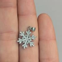 Ciondolo Fiocco di Neve in Argento 925