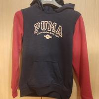Felpa blu donna Puma con cappuccio. Vintage.