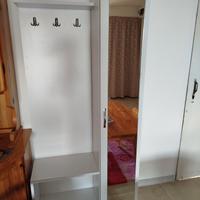 mobile bianco da ingresso  con specchio 