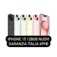 IPhone 15 128 Gb nuovi garanzia italia 2 anni