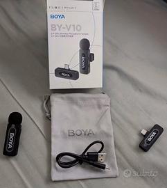 microfono wireless BOYA modello BY-V10