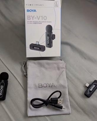 microfono wireless BOYA modello BY-V10