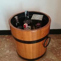 Vaso in legno massiccio per salotto cm 41x40 nuovo