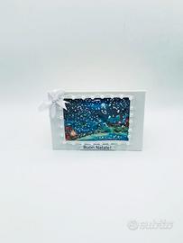 SALDI! Cartolina NATALIZIA stileVINTAGE PORTASOLDI