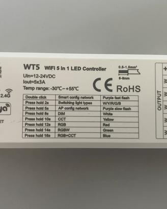 CCT RGB RGBW RGBWW Led Controller Tuya RF