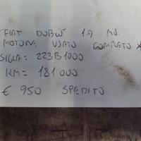 Motore usato completo fiat doblo 1.9 mj