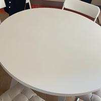 Tavolo bianco rotondo diametro 100cm
