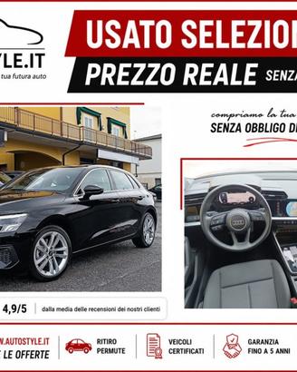 AUDI A3 SPORTBACK 35 TFSI S-Tronic 1.5 150Cv SPB