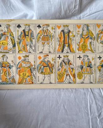 Stampa vintage illustrazione carte da gioco