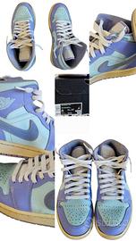 Air Jordan 1 Mid viola azzurro
