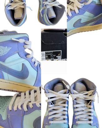 Air Jordan 1 Mid viola azzurro