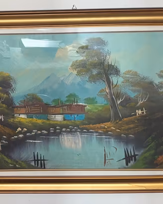 Quadro paesaggio alpino