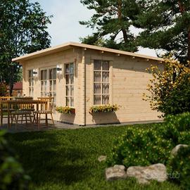 CASETTA DI LEGNO ESSEX 44mm 500x400x239h CON PAV.