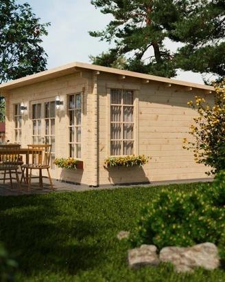 CASETTA DI LEGNO ESSEX 44mm 500x400x239h CON PAV.