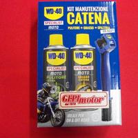 Kit manutenzione catena moto wd 40