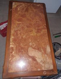 tavolino marmo rosso Verona 