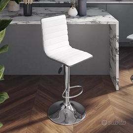 Sgabelli similpelle bianco